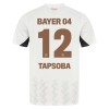 Original Fußballtrikot Bayer 04 Leverkusen Edmond Tapsoba 12 Auswärtstrikot 2024-25 Für Herren